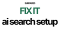 AI Search Setup service configuration interface